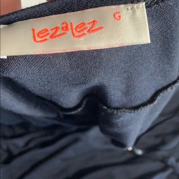 Lez A Lez Drape Back Castle Queen Long Sleeve top large women’s shirt black - Picture 4 of 8